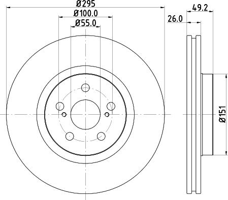 DON PCD18282 - Bremsscheibe alexcarstop-ersatzteile.com