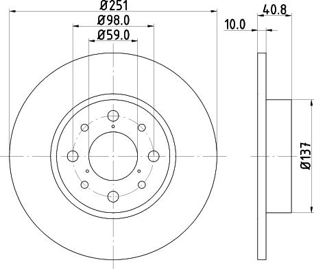 DON PCD18722 - Bremsscheibe alexcarstop-ersatzteile.com