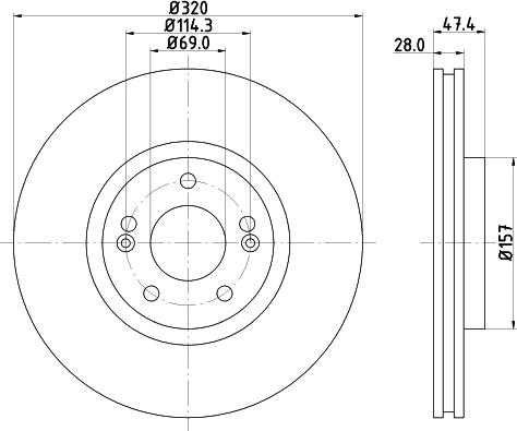 DON PCD13532 - Bremsscheibe alexcarstop-ersatzteile.com