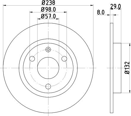 DON PCD13102 - Bremsscheibe alexcarstop-ersatzteile.com