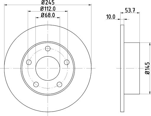 DON PCD13742 - Bremsscheibe alexcarstop-ersatzteile.com