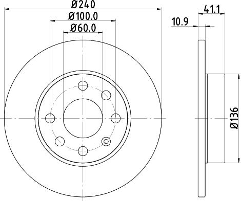 DON PCD12412 - Bremsscheibe alexcarstop-ersatzteile.com