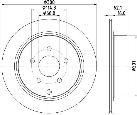 DON PCD12842 - Bremsscheibe alexcarstop-ersatzteile.com