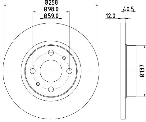 DON PCD12302 - Bremsscheibe alexcarstop-ersatzteile.com