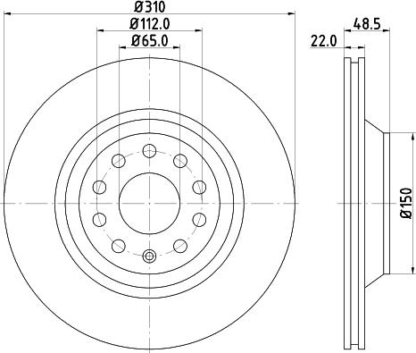 DON PCD12272 - Bremsscheibe alexcarstop-ersatzteile.com