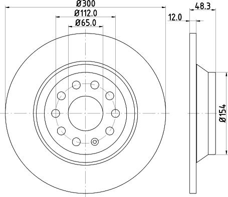 DON PCD12752 - Bremsscheibe alexcarstop-ersatzteile.com