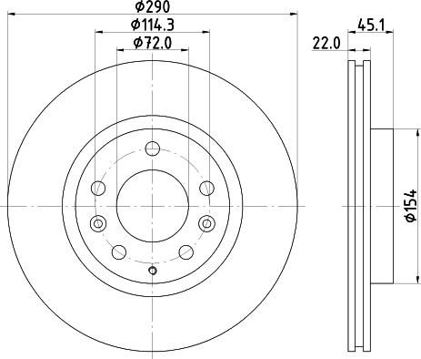 DON PCD23152 - Bremsscheibe alexcarstop-ersatzteile.com