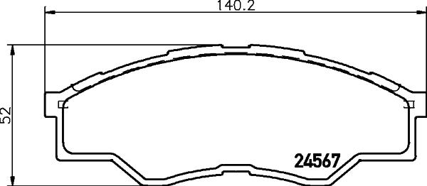 DON PCP1967 - Bremsbelagsatz, Scheibenbremse alexcarstop-ersatzteile.com