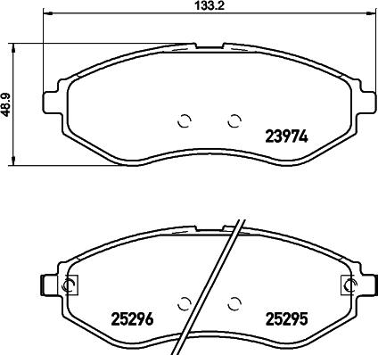 DON PCP1455 - Bremsbelagsatz, Scheibenbremse alexcarstop-ersatzteile.com