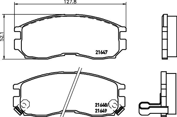 DON PCP1413 - Bremsbelagsatz, Scheibenbremse alexcarstop-ersatzteile.com