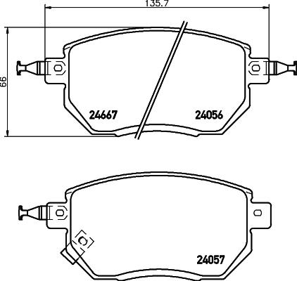 DON PCP1479 - Bremsbelagsatz, Scheibenbremse alexcarstop-ersatzteile.com