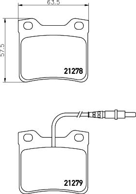 DON PCP1541 - Bremsbelagsatz, Scheibenbremse alexcarstop-ersatzteile.com