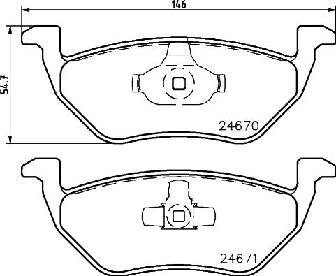 DON PCP1512 - Bremsbelagsatz, Scheibenbremse alexcarstop-ersatzteile.com