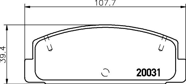 DON PCP1531 - Bremsbelagsatz, Scheibenbremse alexcarstop-ersatzteile.com