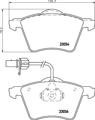 DON PCP1677 - Bremsbelagsatz, Scheibenbremse alexcarstop-ersatzteile.com