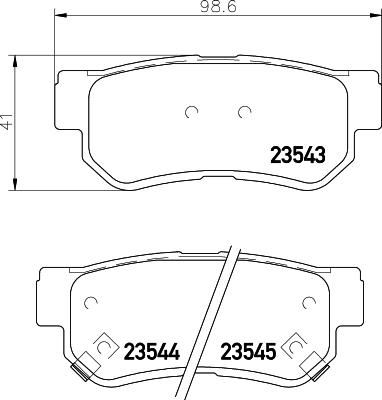 DON PCP1093 - Bremsbelagsatz, Scheibenbremse alexcarstop-ersatzteile.com