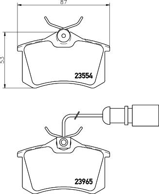 DON PCP1092 - Bremsbelagsatz, Scheibenbremse alexcarstop-ersatzteile.com