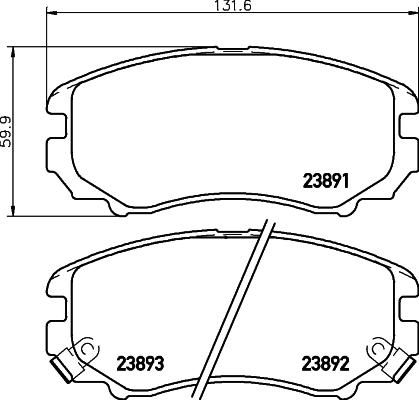 Pagid 8DB 355 010-991 - Bremsbelagsatz, Scheibenbremse alexcarstop-ersatzteile.com