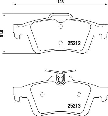 DON PCP1040 - Bremsbelagsatz, Scheibenbremse alexcarstop-ersatzteile.com