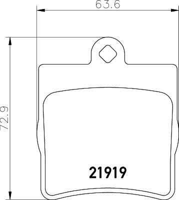 DON PCP1050 - Bremsbelagsatz, Scheibenbremse alexcarstop-ersatzteile.com