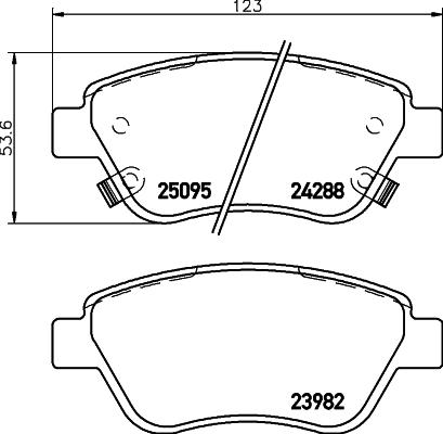 DON PCP1057 - Bremsbelagsatz, Scheibenbremse alexcarstop-ersatzteile.com