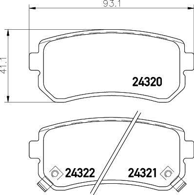 DON PCP1063 - Bremsbelagsatz, Scheibenbremse alexcarstop-ersatzteile.com