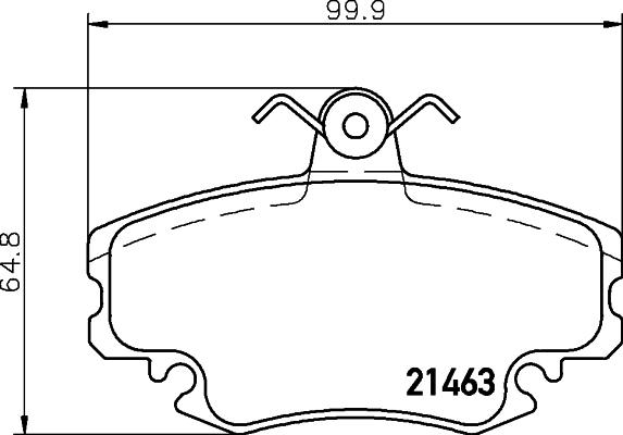 Valeo 168343 - Bremsbelagsatz, Scheibenbremse alexcarstop-ersatzteile.com