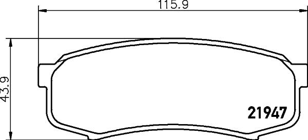 DON PCP1080 - Bremsbelagsatz, Scheibenbremse alexcarstop-ersatzteile.com