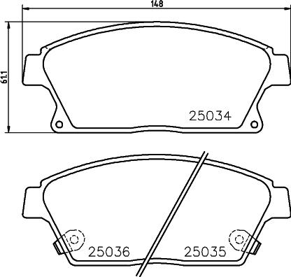 DON PCP1079 - Bremsbelagsatz, Scheibenbremse alexcarstop-ersatzteile.com