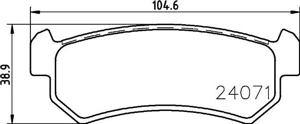 DON PCP1149 - Bremsbelagsatz, Scheibenbremse alexcarstop-ersatzteile.com