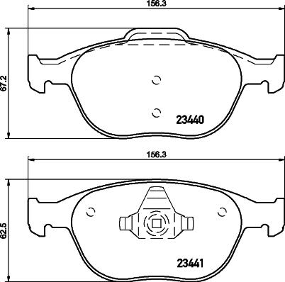 DON PCP1140 - Bremsbelagsatz, Scheibenbremse alexcarstop-ersatzteile.com