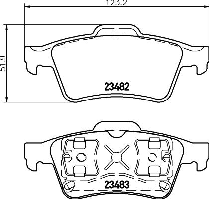 DON PCP1113 - Bremsbelagsatz, Scheibenbremse alexcarstop-ersatzteile.com