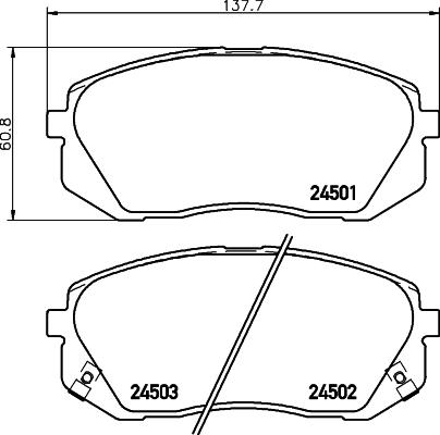 DON PCP1172 - Bremsbelagsatz, Scheibenbremse alexcarstop-ersatzteile.com