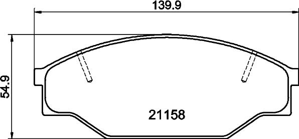 DON PCP1849 - Bremsbelagsatz, Scheibenbremse alexcarstop-ersatzteile.com