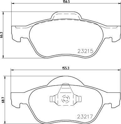 DON PCP1346 - Bremsbelagsatz, Scheibenbremse alexcarstop-ersatzteile.com