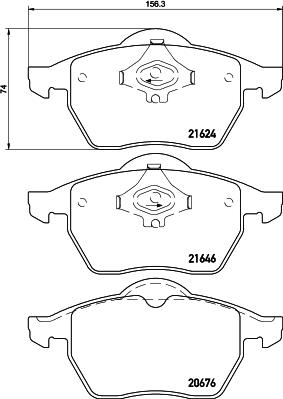 DON PCP1354 - Bremsbelagsatz, Scheibenbremse alexcarstop-ersatzteile.com