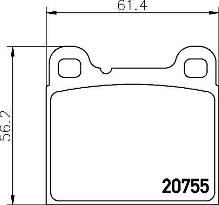 DON PCP1305 - Bremsbelagsatz, Scheibenbremse alexcarstop-ersatzteile.com