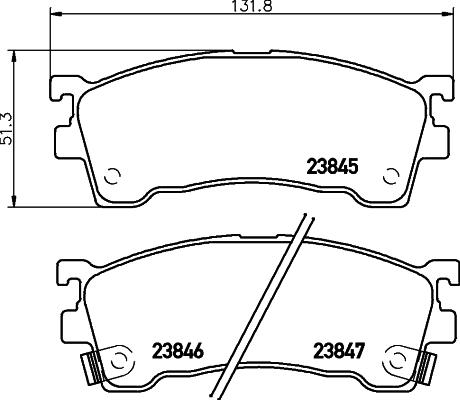 DON PCP1306 - Bremsbelagsatz, Scheibenbremse alexcarstop-ersatzteile.com