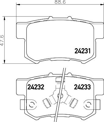 DON PCP1332 - Bremsbelagsatz, Scheibenbremse alexcarstop-ersatzteile.com