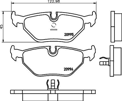 DON PCP1374 - Bremsbelagsatz, Scheibenbremse alexcarstop-ersatzteile.com