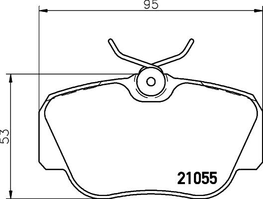 DON PCP1245 - Bremsbelagsatz, Scheibenbremse alexcarstop-ersatzteile.com