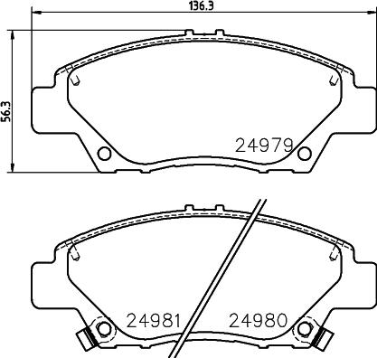 DON PCP1243 - Bremsbelagsatz, Scheibenbremse alexcarstop-ersatzteile.com