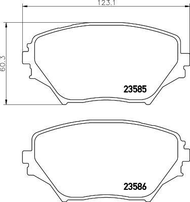 DON PCP1228 - Bremsbelagsatz, Scheibenbremse alexcarstop-ersatzteile.com