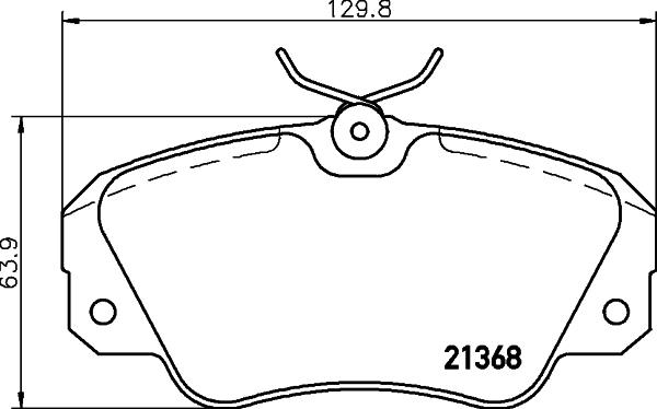 DON PCP1275 - Bremsbelagsatz, Scheibenbremse alexcarstop-ersatzteile.com