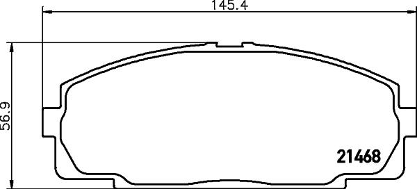 DON PCP1760 - Bremsbelagsatz, Scheibenbremse alexcarstop-ersatzteile.com