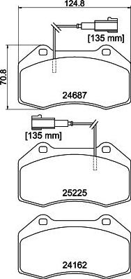 DON PCP2088 - Bremsbelagsatz, Scheibenbremse alexcarstop-ersatzteile.com