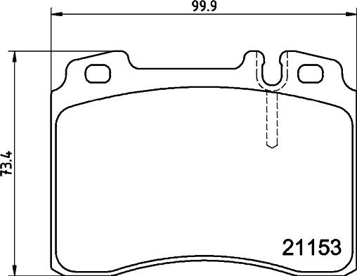 DON PCP2196 - Bremsbelagsatz, Scheibenbremse alexcarstop-ersatzteile.com