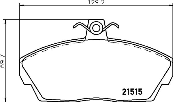 DON PCP2179 - Bremsbelagsatz, Scheibenbremse alexcarstop-ersatzteile.com