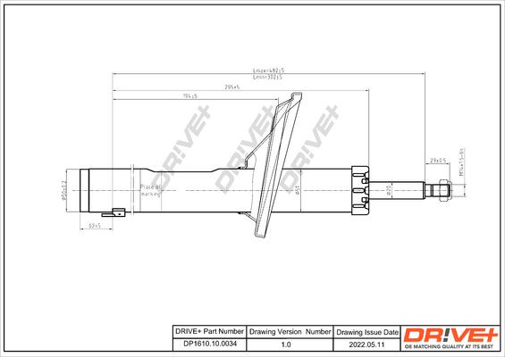 Dr!ve+ DP1610.10.0034 - Stoßdämpfer alexcarstop-ersatzteile.com