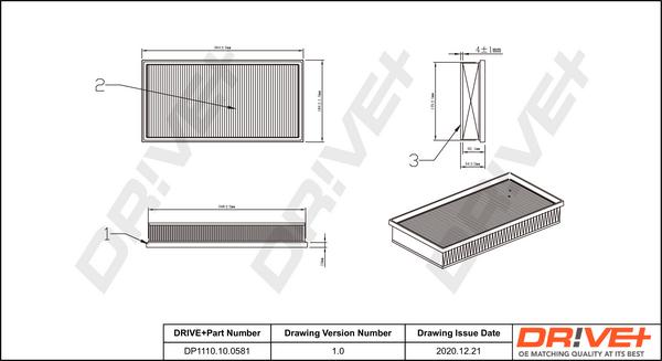 Dr!ve+ DP1110.10.0581 - Luftfilter alexcarstop-ersatzteile.com